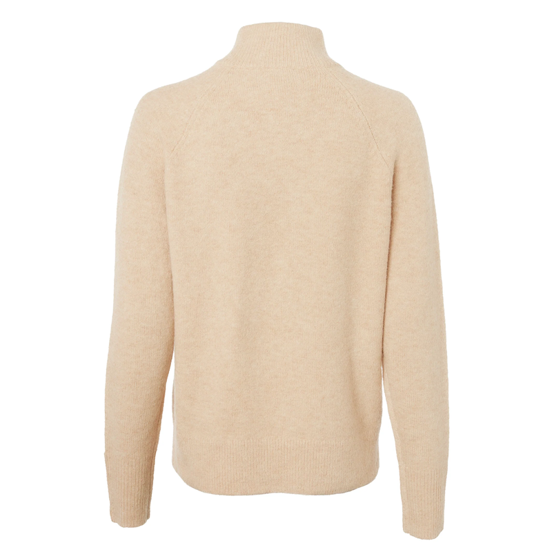 Holland Cooper Tori Half Zip Knit - Light Camel-7