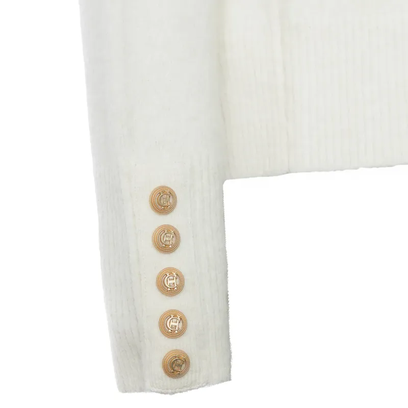 Holland Cooper Tori Half Zip Knit - Natural-5