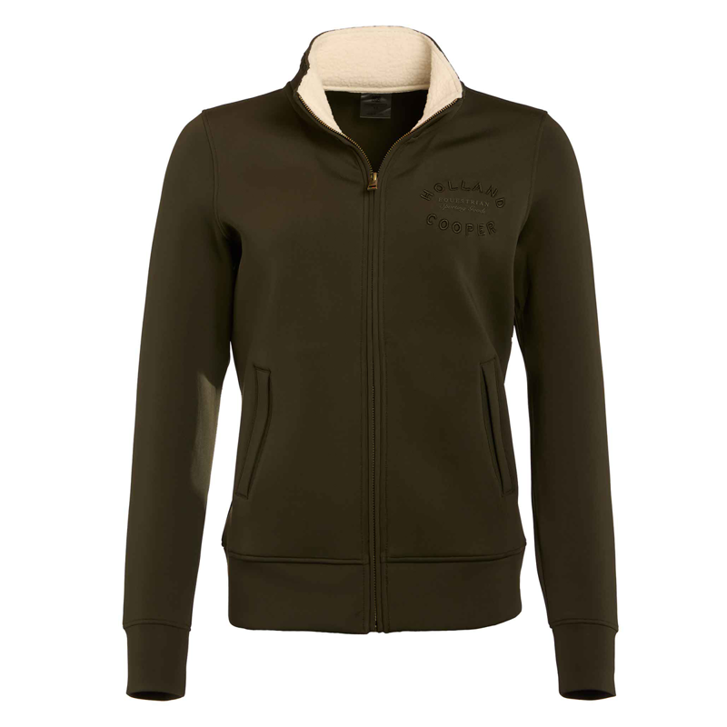 Holland Cooper Training Zip Through Sweat - Dark Olive-9