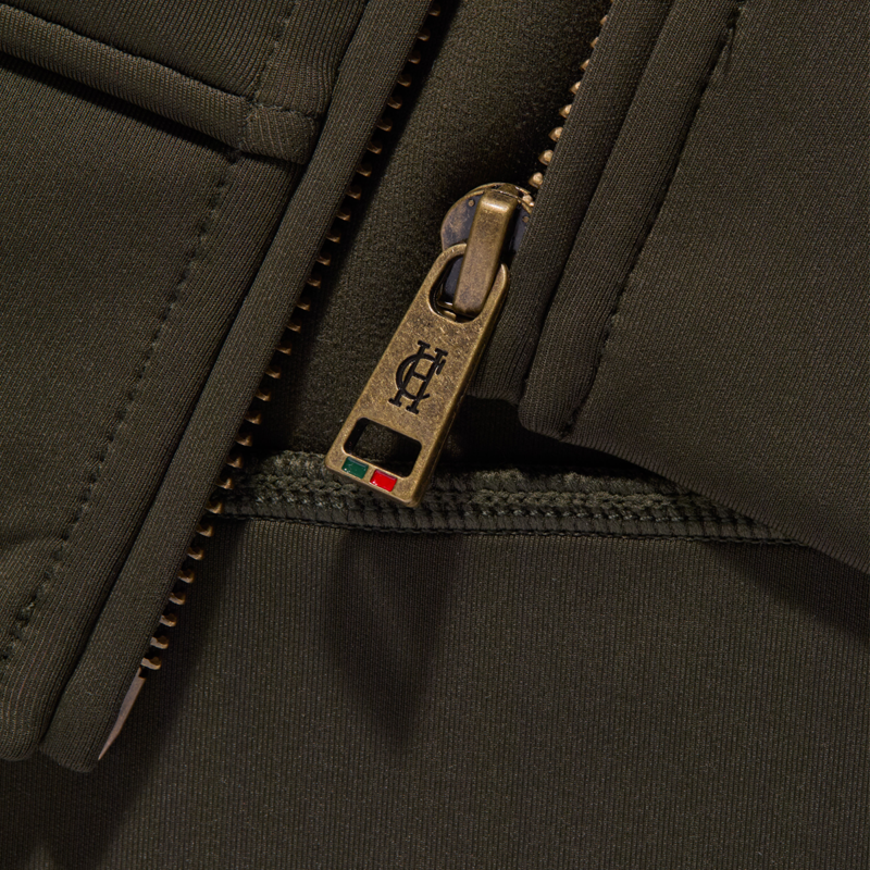 Holland Cooper Training Zip Through Sweat - Dark Olive-7