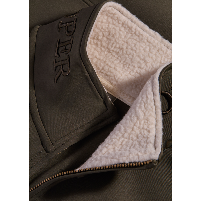 Holland Cooper Training Zip Through Sweat - Dark Olive-6