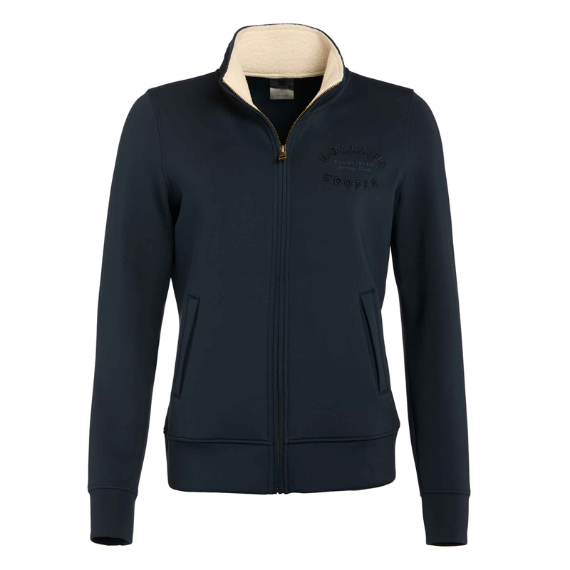 Holland Cooper Training Zip Through Sweat - Ink Navy-5