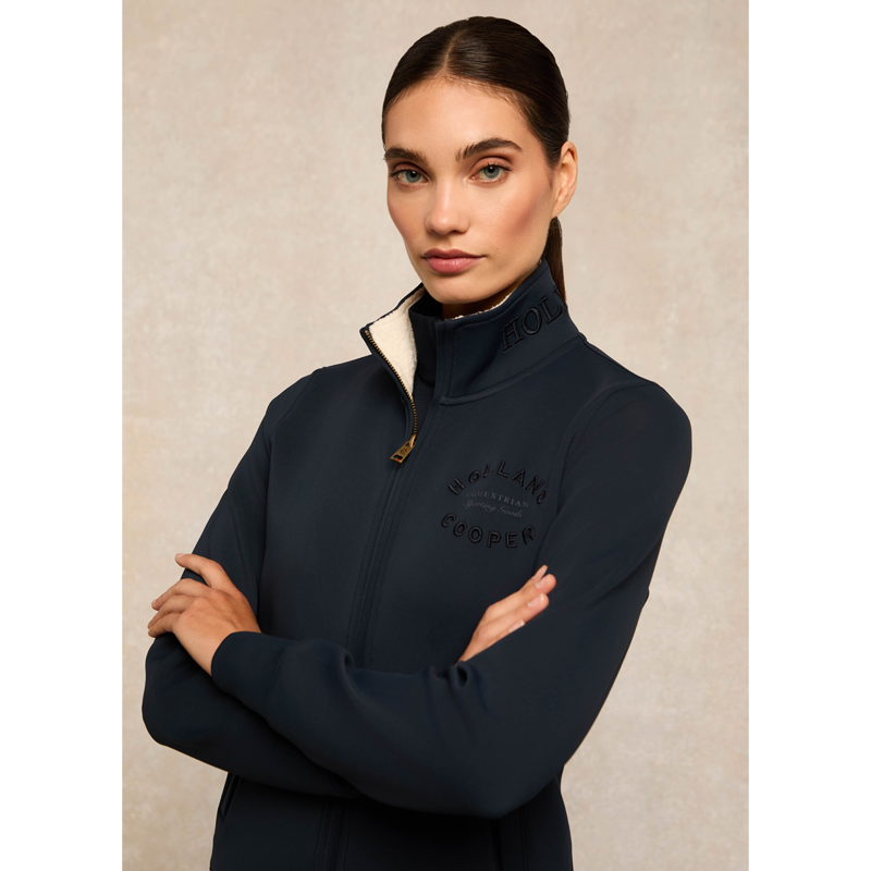 Holland Cooper Training Zip Through Sweat - Ink Navy-2