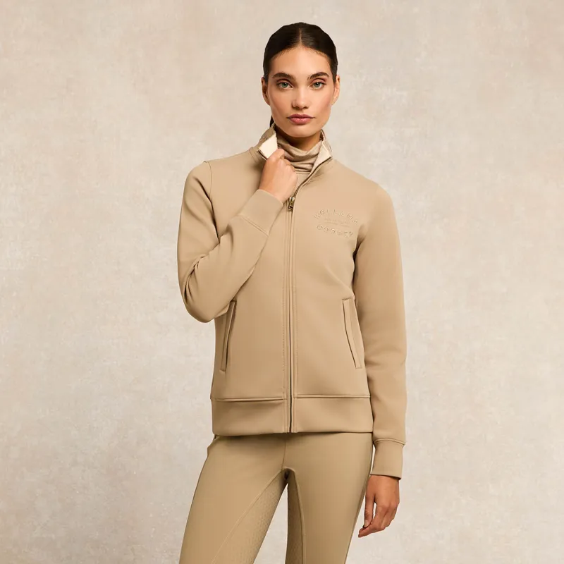 Holland Cooper Training Zip Through Sweat - Stone