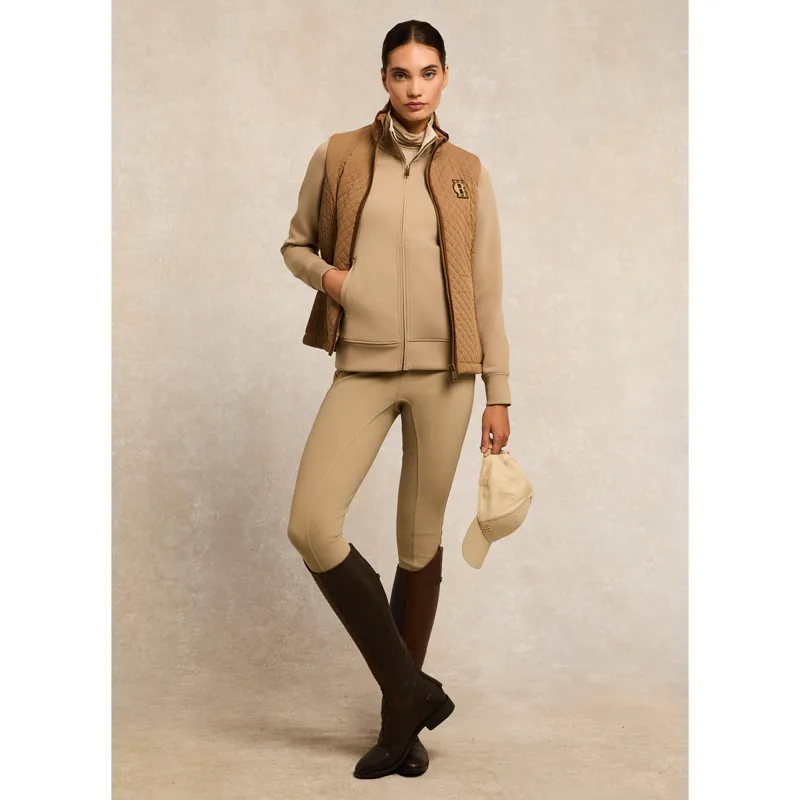 Holland Cooper Training Zip Through Sweat - Stone-2