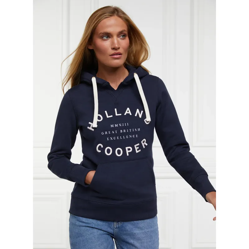 Holland Cooper Varsity Hoodie - Ink Navy-1