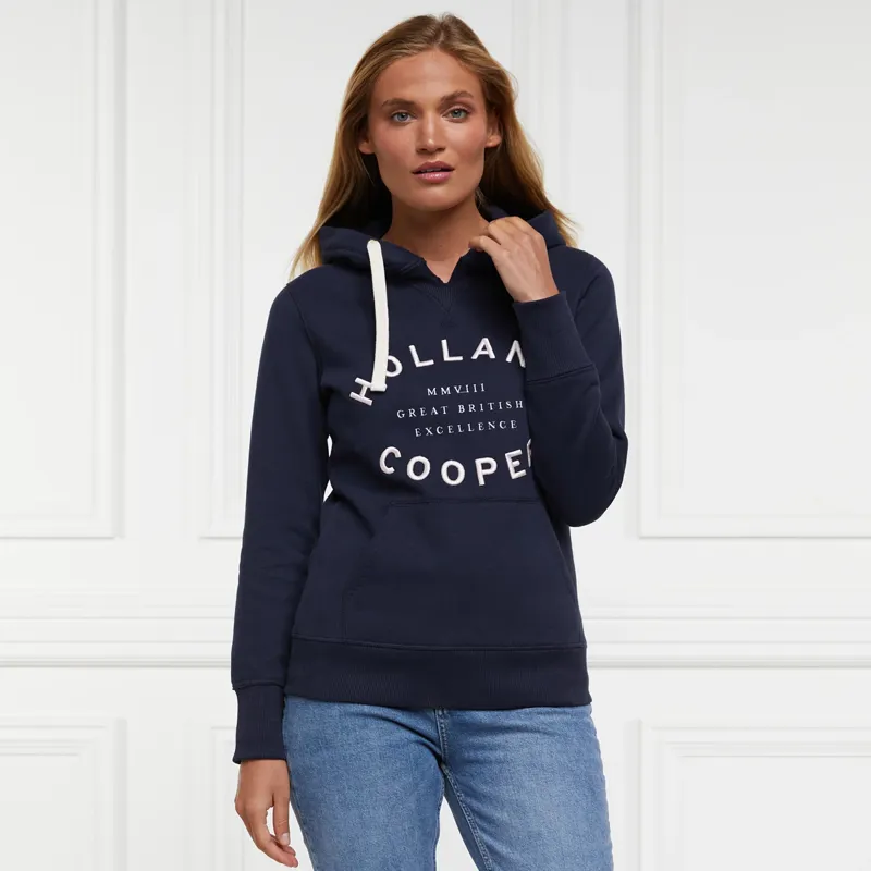 Holland Cooper Varsity Hoodie - Ink Navy
