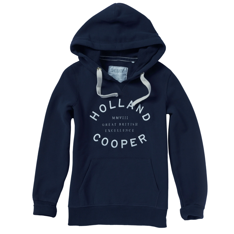 Holland Cooper Varsity Hoodie - Ink Navy-3