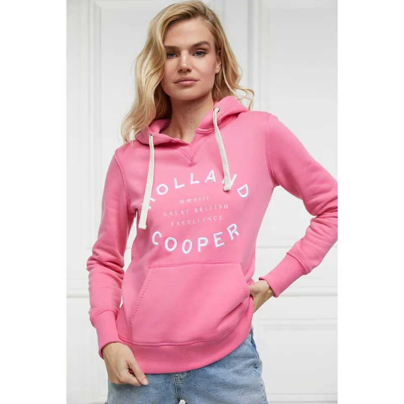 Holland Cooper Varsity Hoodie - Peony Pink-1