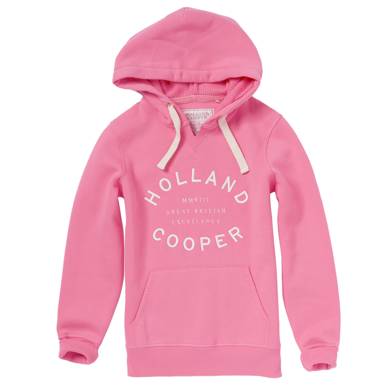 Holland Cooper Varsity Hoodie - Peony Pink-6