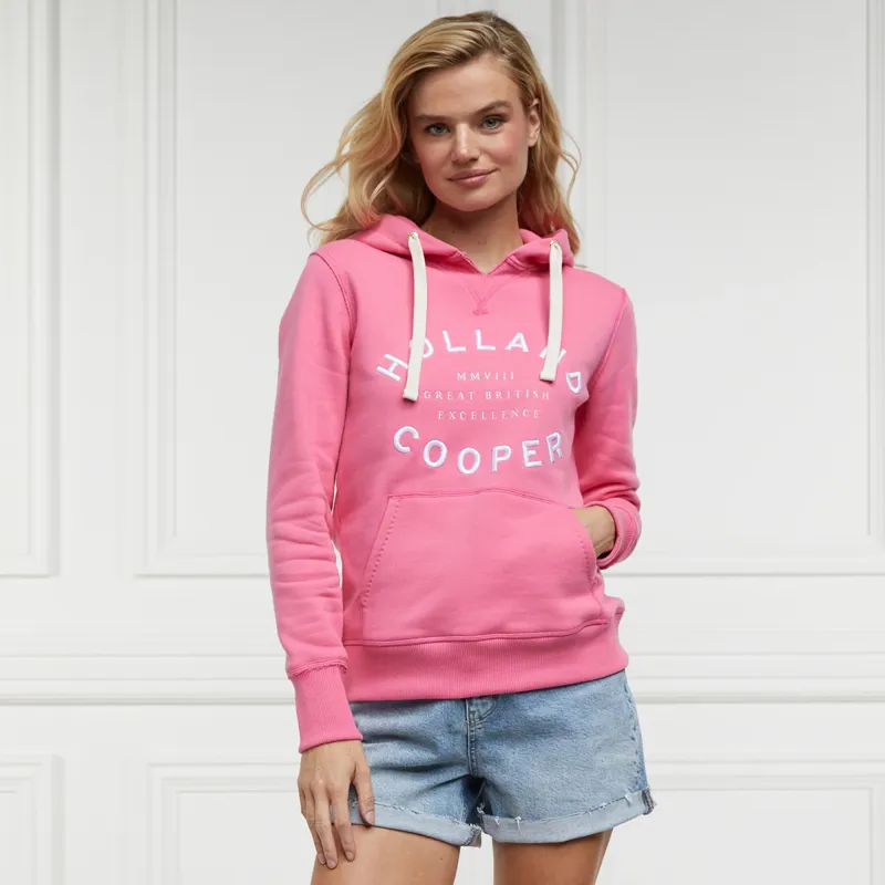 Holland Cooper Varsity Hoodie - Peony Pink