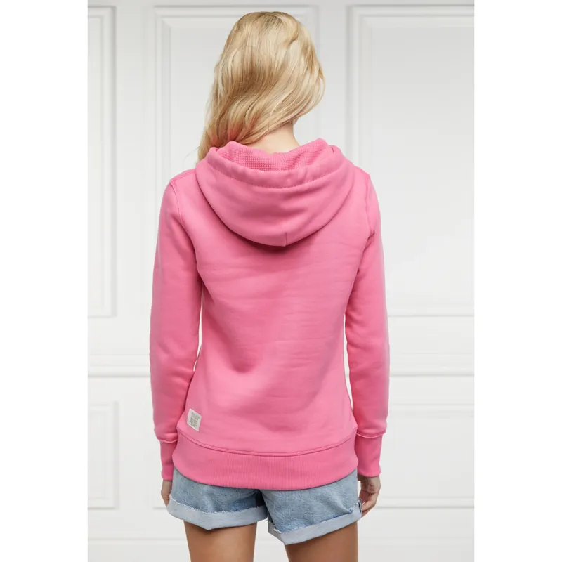 Holland Cooper Varsity Hoodie - Peony Pink-3