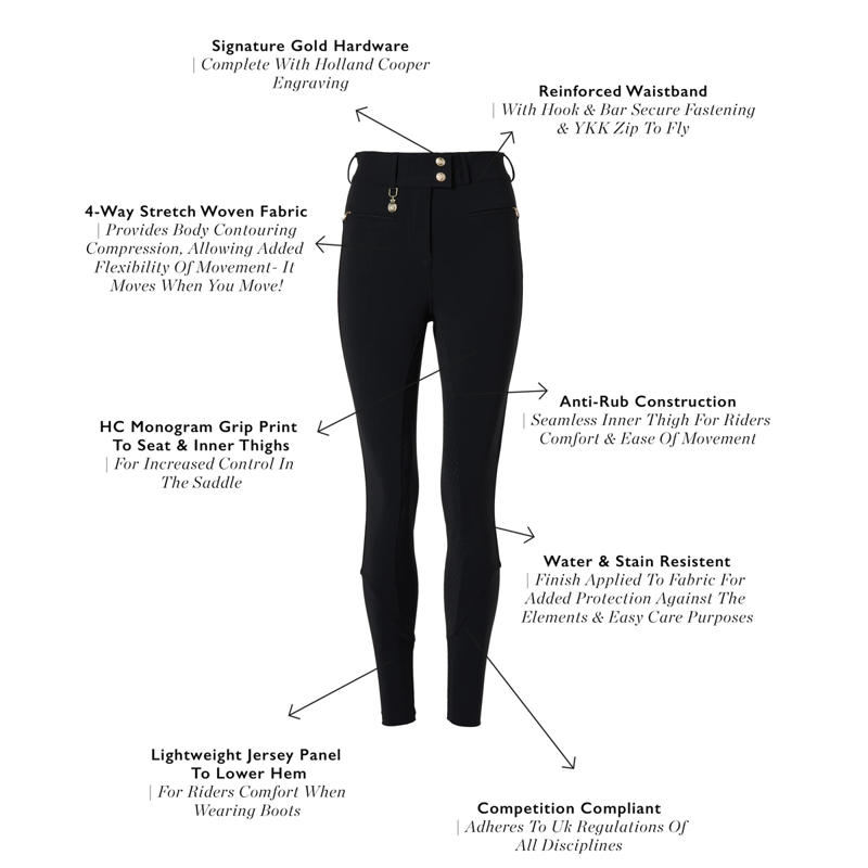 Holland Cooper Windsor Breeches - Black-9