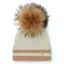 Holland Cooper Zoe Bobble Hat - Cream Stripe
