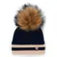 Holland Cooper Zoe Bobble Hat - Ink Navy Stripe