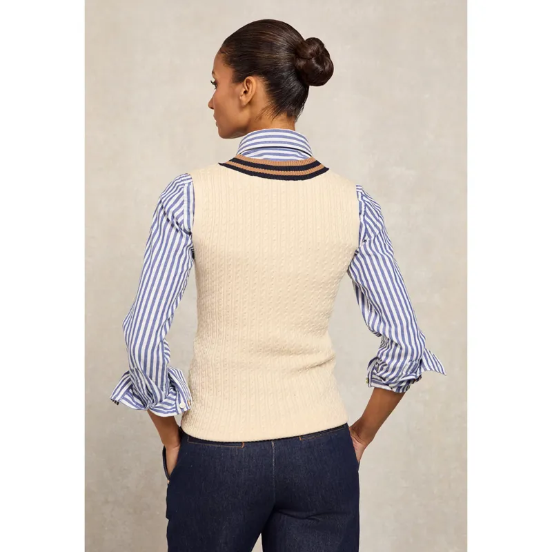 Holland Cooper Zoe Sleeveless Tank - Almond-3