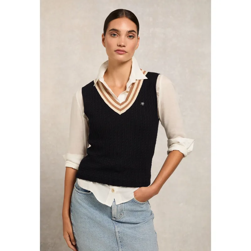 Holland Cooper Zoe Sleeveless Tank - Ink Navy