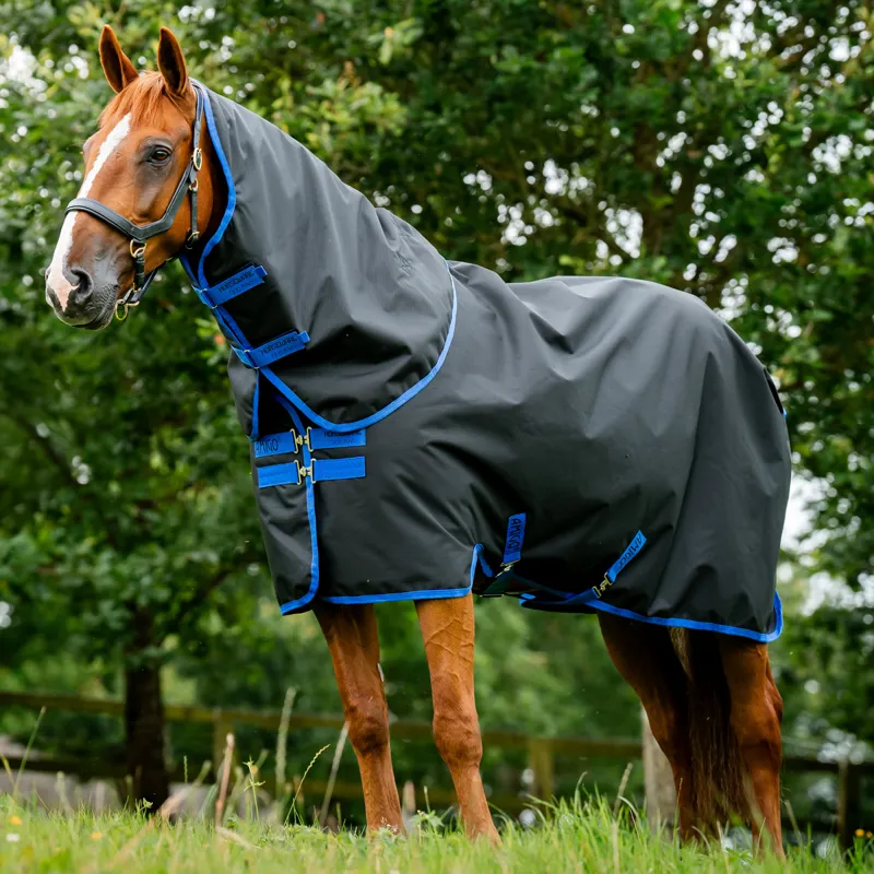 Horseware Amigo Ripstop 900 Plus 0g Turnout Rug - Black/Classic Blue-1