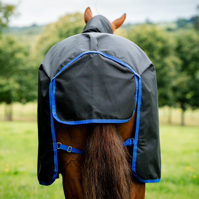 Horseware Amigo Ripstop 900 Plus 0g Turnout Rug - Black/Classic Blue-6