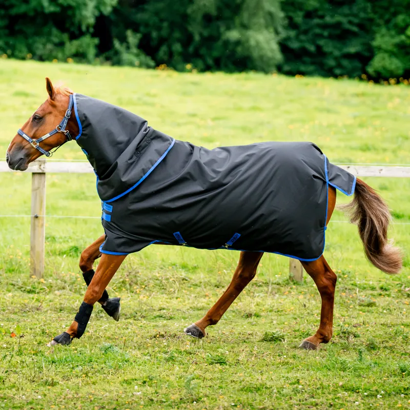 Horseware Amigo Ripstop 900 Plus 0g Turnout Rug - Black/Classic Blue