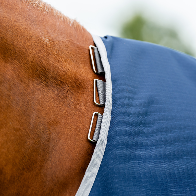 Horseware Amigo Ripstop 900 Plus 0g Turnout Rug - Navy/Titanium Grey-9