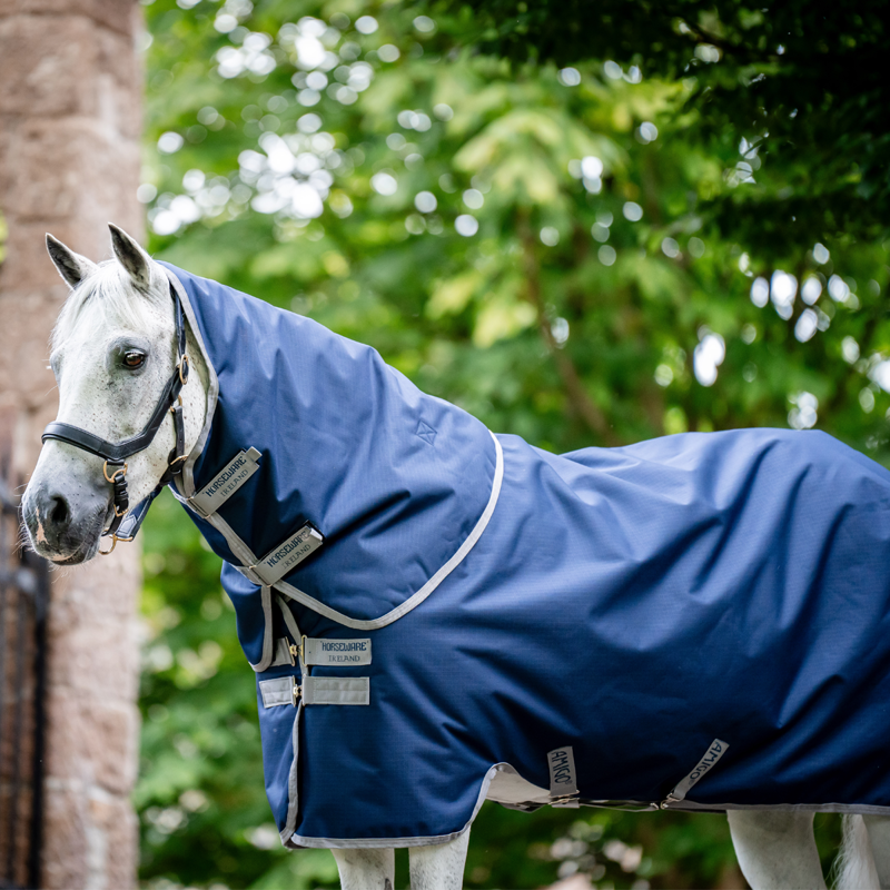 Horseware Amigo Ripstop 900 Plus 0g Turnout Rug - Navy/Titanium Grey-3