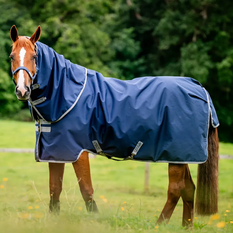 Horseware Amigo Ripstop 900 Plus 0g Turnout Rug - Navy/Titanium Grey-1