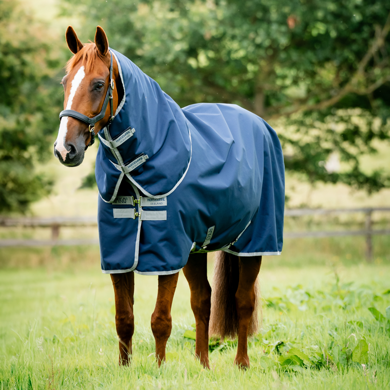 Horseware Amigo Ripstop 900 Plus 0g Turnout Rug - Navy/Titanium Grey-2