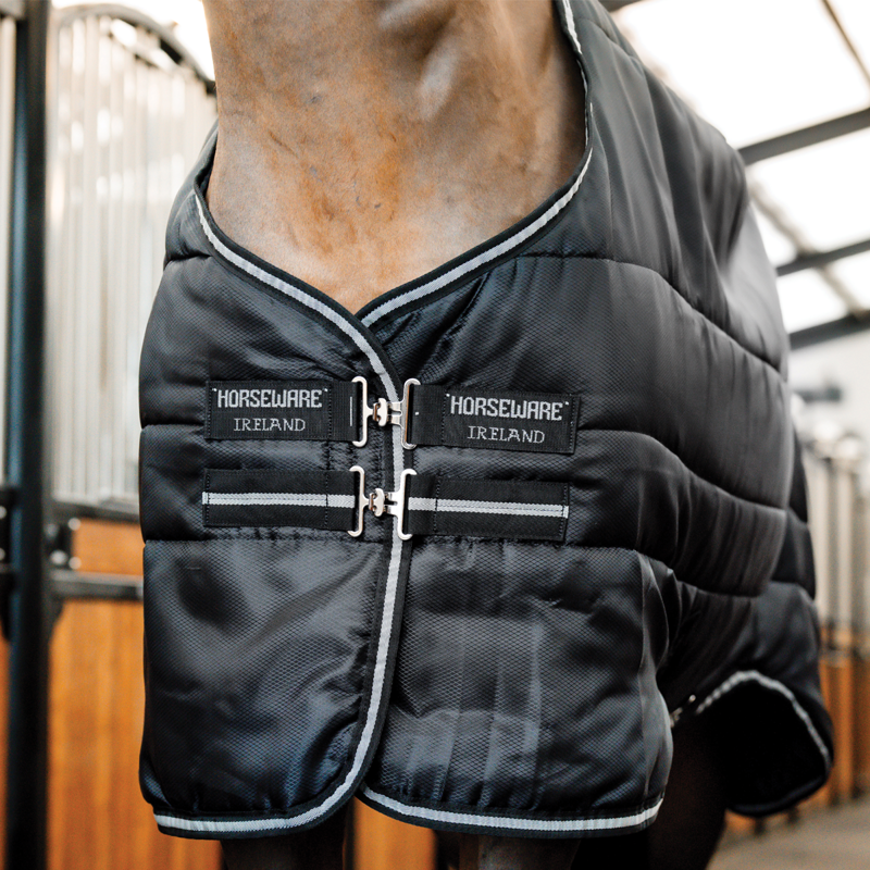 Horseware Easy-Layer 100g Stable Rug - Black/Black Silver-3