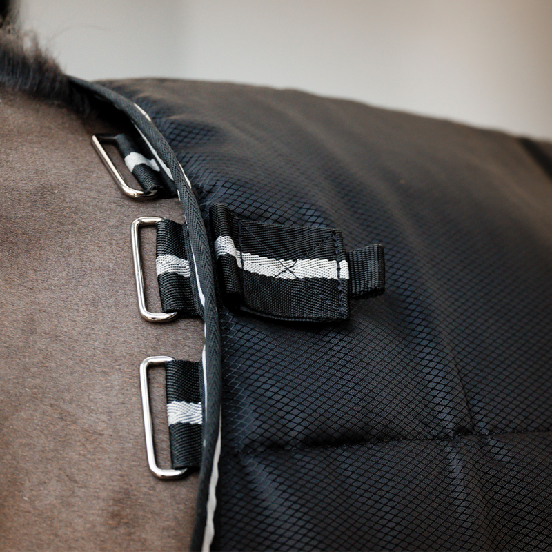 Horseware Easy-Layer 100g Stable Rug - Black/Black Silver-8