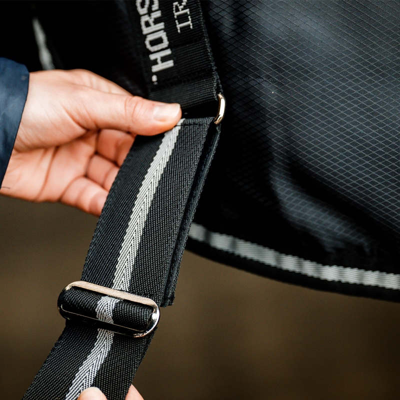 Horseware Easy-Layer 100g Stable Rug - Black/Black Silver-5