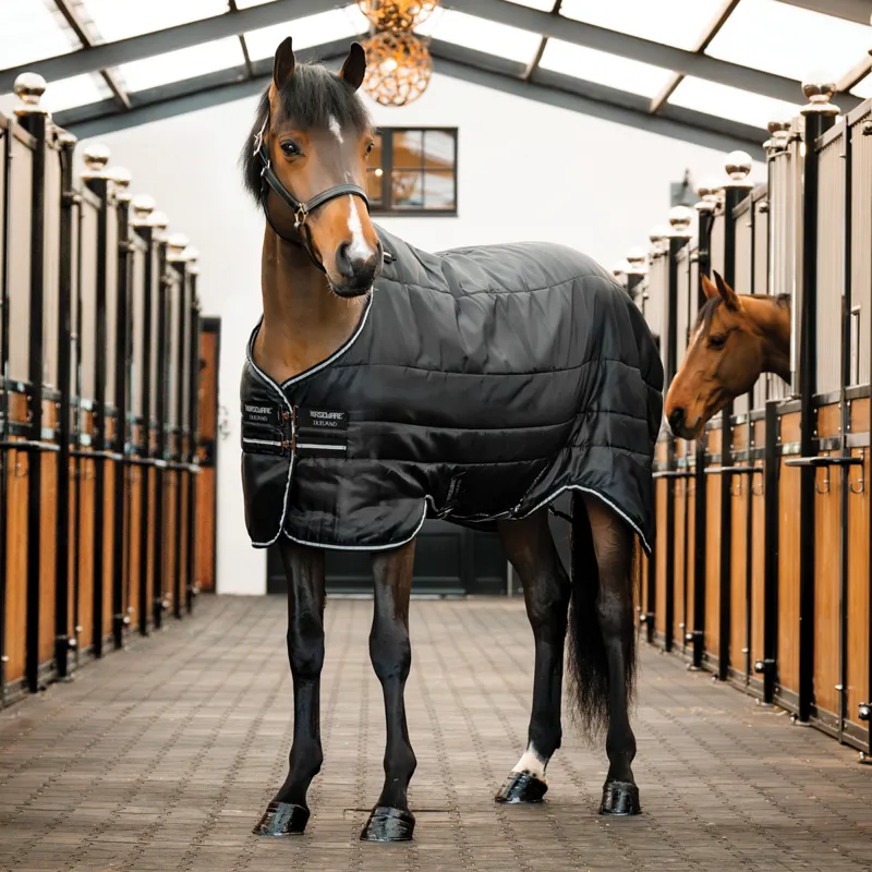 Horseware Easy-Layer 100g Stable Rug - Black/Black Silver