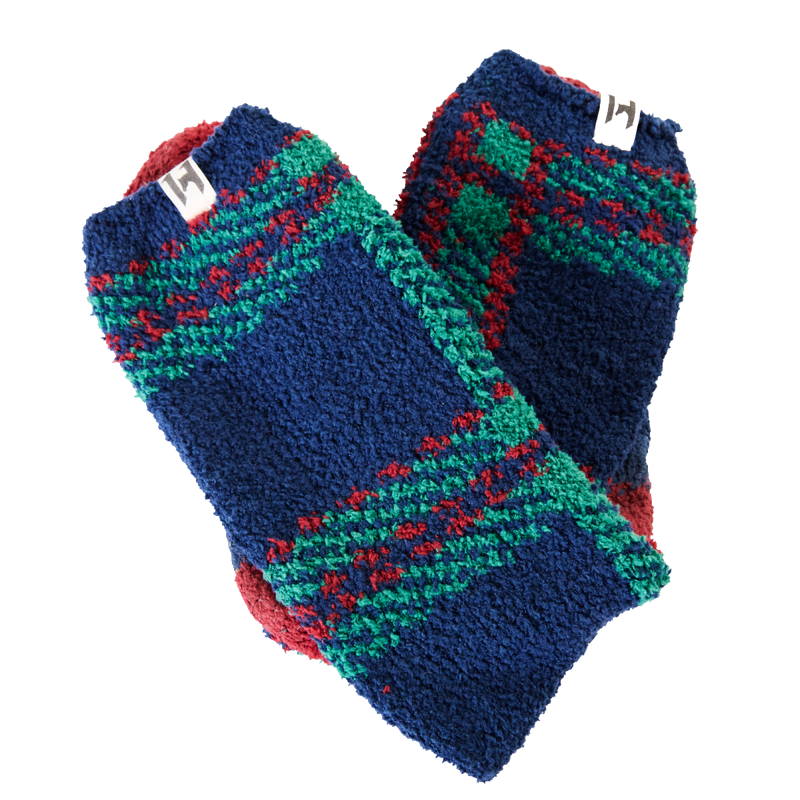 Horseware Holiday Collection Softie Socks - Green/Check/Navy/Red