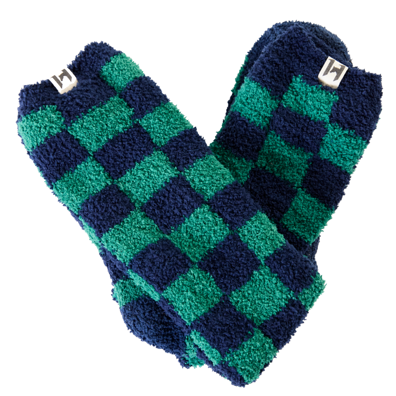 Horseware Holiday Collection Softie Socks - Navy/Green