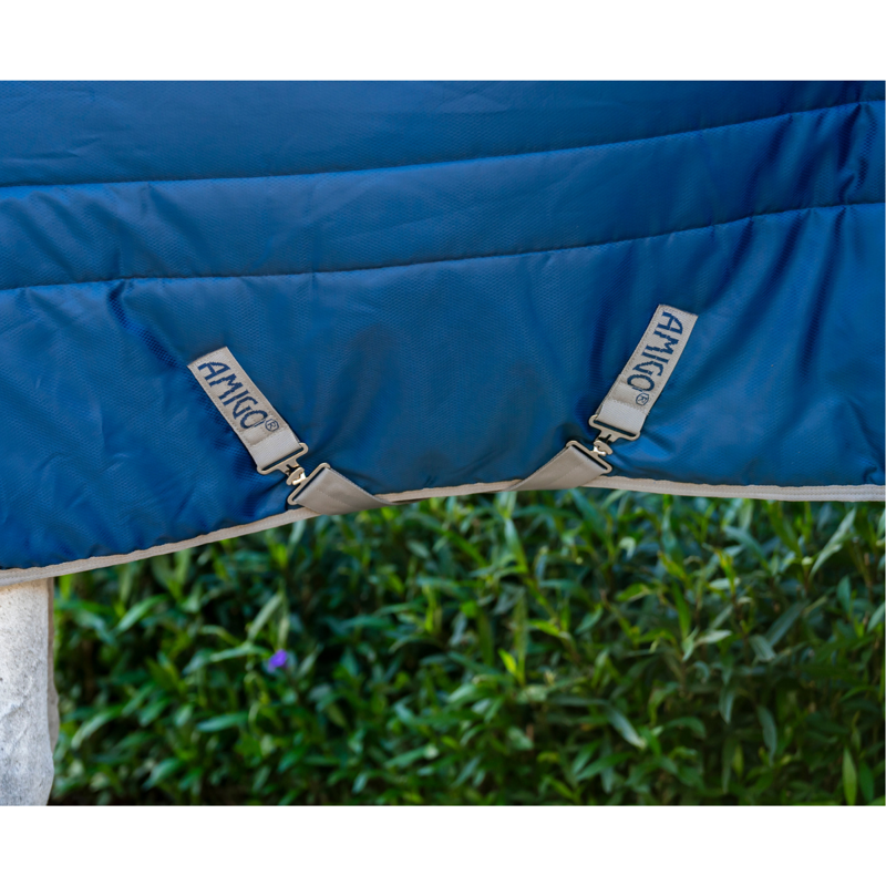 Horseware Amigo Ripstop Insulator 350g Plus Stable Rug - Navy/Titanium Grey-2