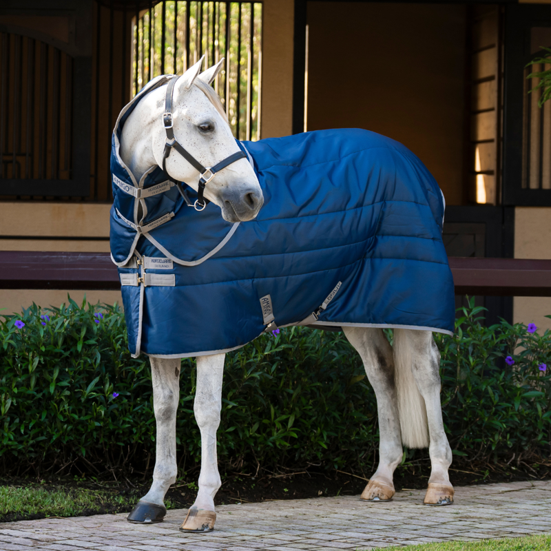 Horseware Amigo Ripstop 550g Insulator Plus Stable Rug - Navy/Titanium