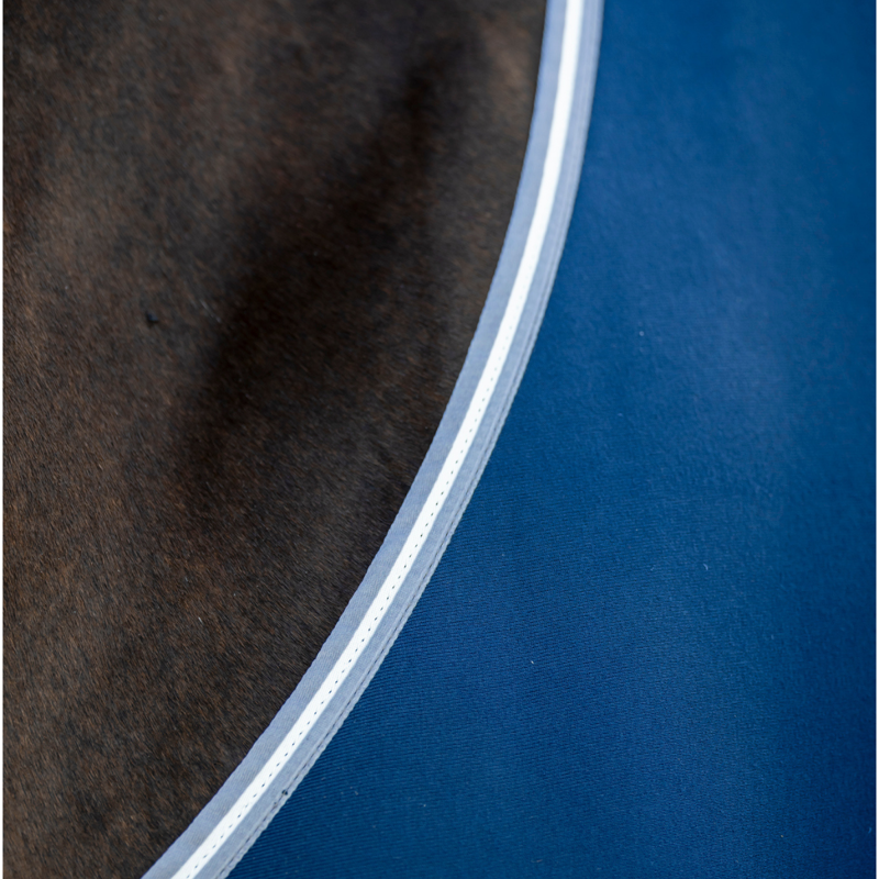 Horseware Amigo Jersey Pony Cooler - Navy/Titanium Grey Silver-2