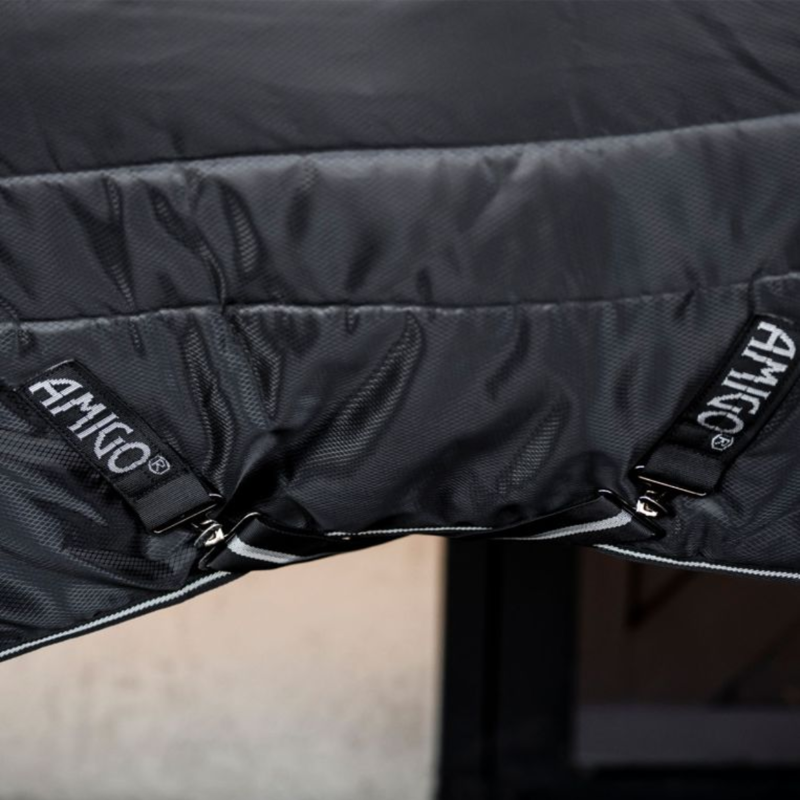 Horseware Amigo Ripstop Insulator 350g Plus Stable Rug - Black Silver-2