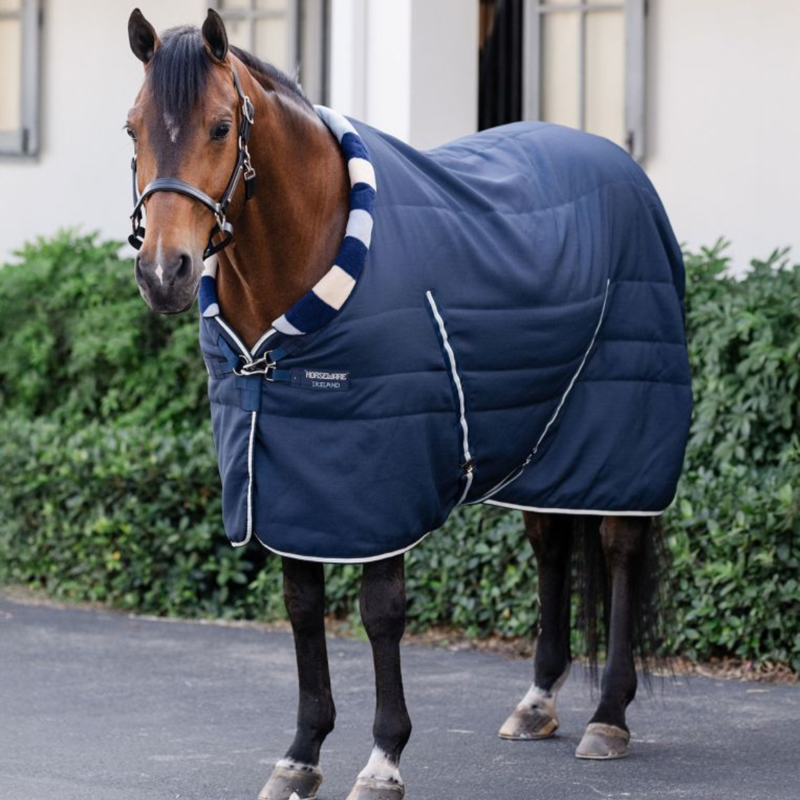 Horseware Newmarket 400g Cosy Stable Rug - Witney Navy-5
