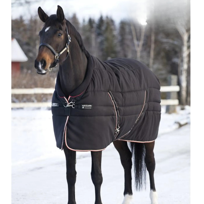 Horseware Rambo Cosy Stable Rug - Black/Tan/Orange