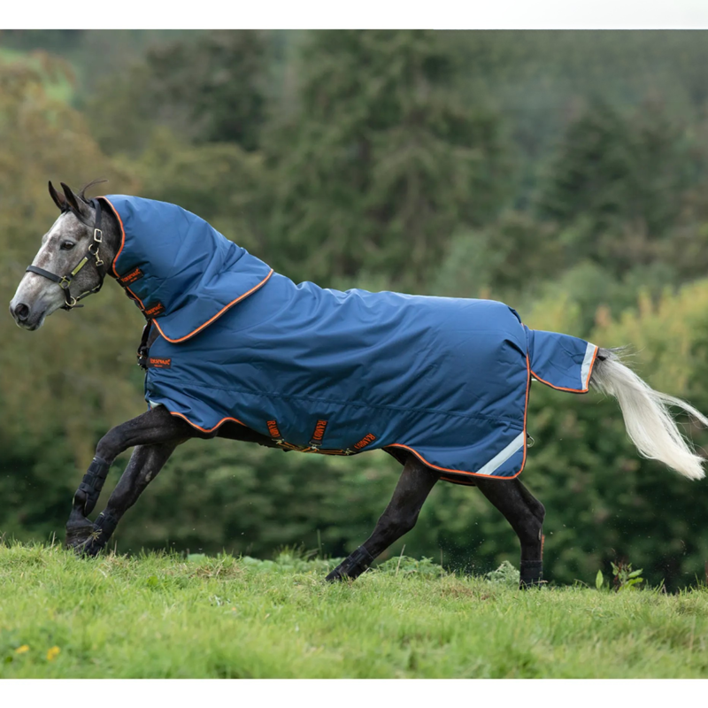 Horseware Rambo Tech Duo Bundle - Denim/Orange/Tan/Brown