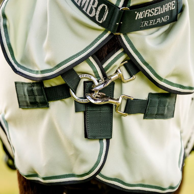 Horseware Rambo Petite Hoody - Green/Sage/Beige-3