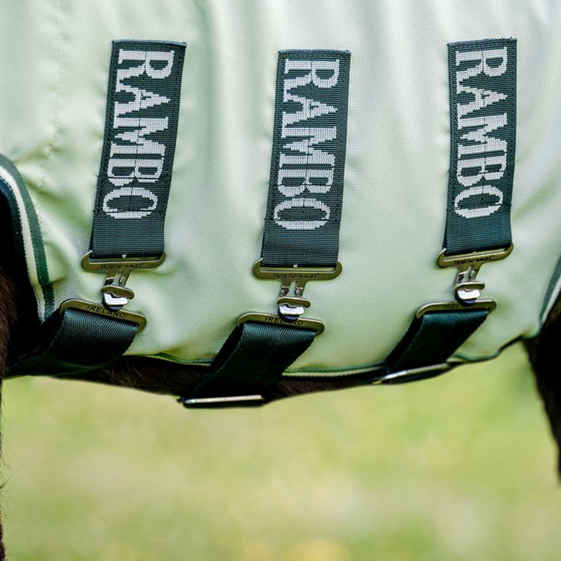 Horseware Rambo Petite Hoody - Green/Sage/Beige-1