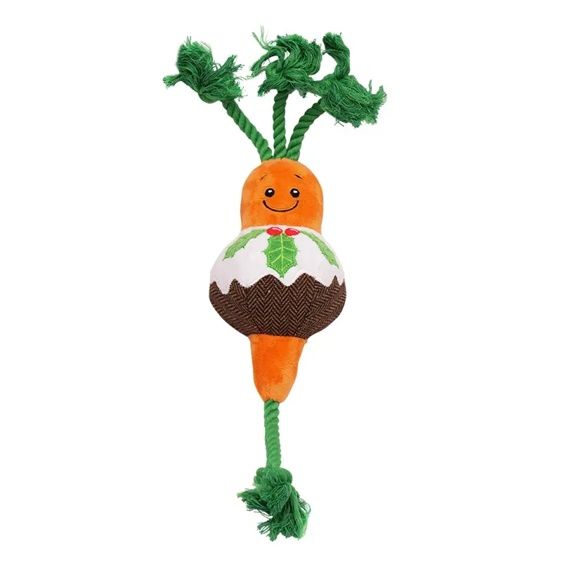 House of Paws Christmas Rope Toy - Christmas Carrot Cake