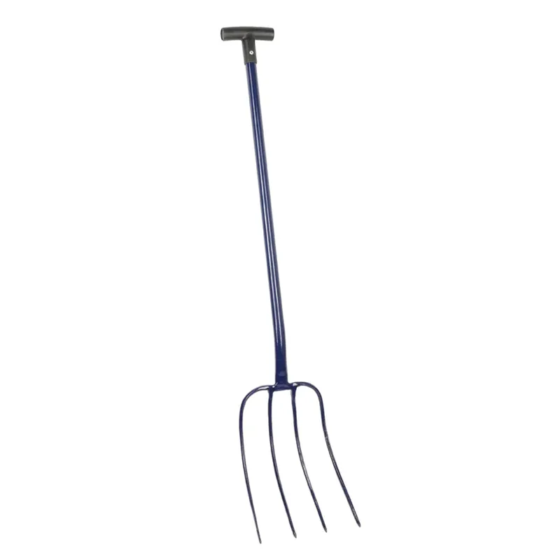 Hy Equestrian Eazi Muck Fork - Navy