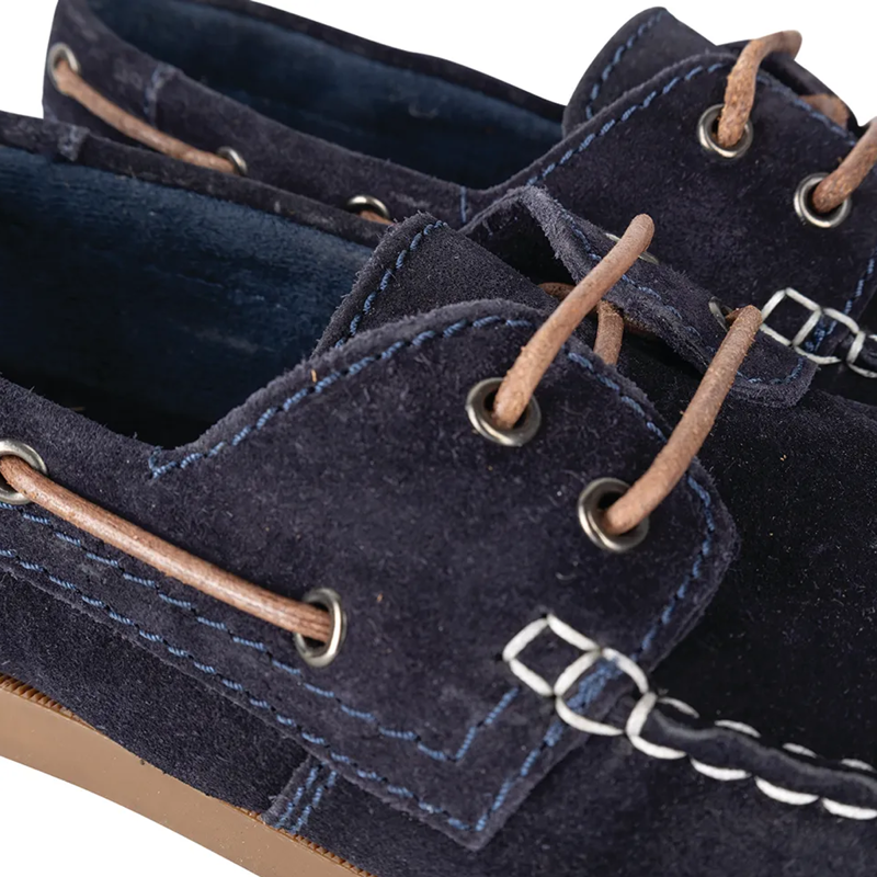 Hy Equestrian Savona Deck Shoes - Navy-2