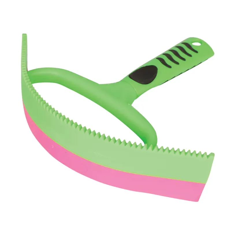 Hy Equestrian Vivid Sweat Scraper - Green/Pink