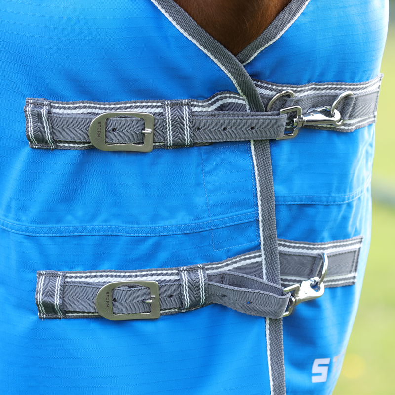 Hy StormX Empra 0g Turnout Rug - Blue-3