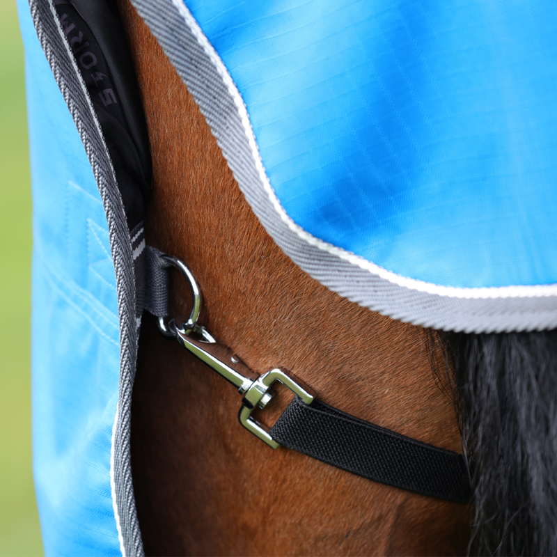 Hy StormX Empra 0g Turnout Rug - Blue-7