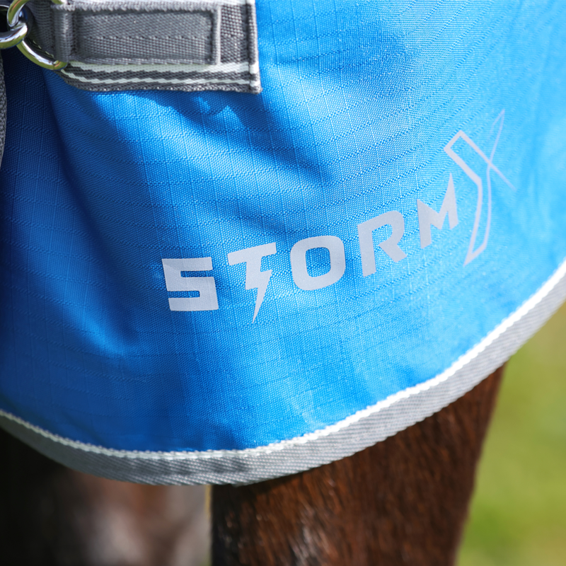 Hy StormX Empra 0g Turnout Rug - Blue-6